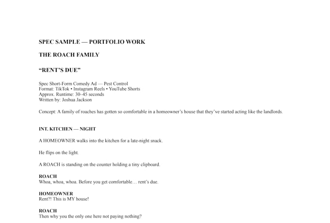 write a funny comedy script for tiktok reels or youtube shorts